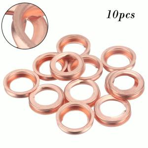 OnlyF U Gasket Washer 11026-JA00A High Reliability Metal Oil Drain Plug Crush Replacement Stable Characteristics 10PCS For Nissan 3H4K8