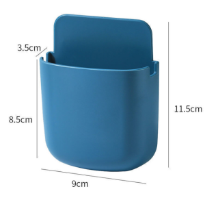 BIGMAYO Wall Mounted Phone Holder Remote Control Holder Phone Charging Organiser Multipurpose Storage Organiser