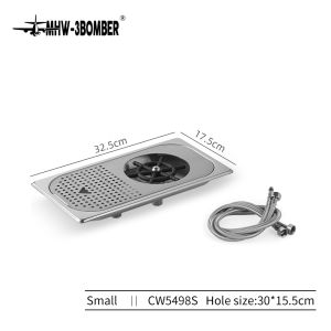 MHW-3BOMBER Metal Sink Glass Rinser Stainless Steel Coffee Cup Rinser