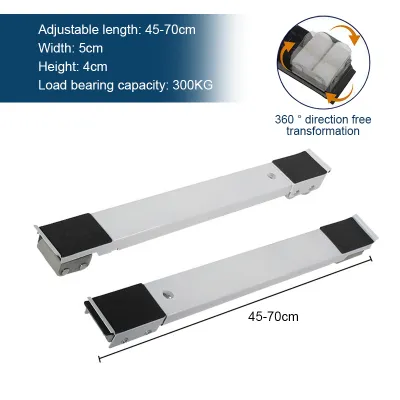 【SG READY STOCK】Washing Machine Base With 360° Wheels Upgrade Fridge Roller Base Washing Machine Rack Stand Refrigerator Stand Movable Leg Caster Universal Adjustable Length