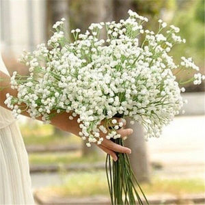 【TaroBall】4Pcs 41cm Artificial Gypsophila SilK Flower Ball Bouquet Fake Flower Shrubs Green Potted Plants Home Garden Decoration Wedding Confession Supplies Cheap Artificial Daisy