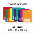 10PCS Composition notebook for kids notepad grade 1/2/3 School Supplies 80 Leaves A5 writing pad. 