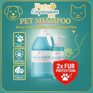 Pets Emporium PH – Ocean Breeze Pet Shampoo & Conditioner Anti-Itch Fresh Scent for Dogs & Cats