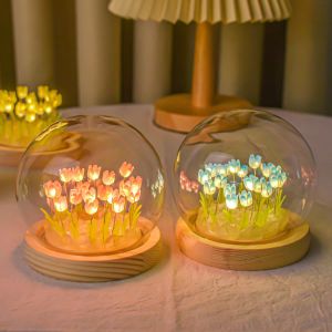 Đèn Ngủ Hoa Tulip Nhiều Màu Sắc Thủ Công Đèn Hoa Để Bàn Đồ Decor Trang Trí Quà Tặng Ý Nghĩa