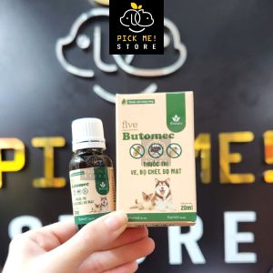 Five Butomec Nhỏ Gáy Trị Ve Rận Bọ Chét Bọ Mạt cho Chó Mèo Gà Đá Chim Cảnh