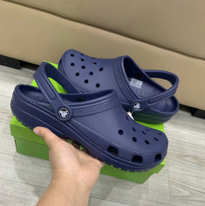 Sục Cross band classic nam nữ chính hãngfull box đi mưa tặng 10 sticker màu navy