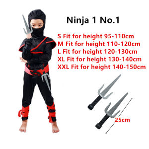 Children Ninja Costume Cosplay For Kids Boys Assassin Japanese Samurai Warrior Fancy Party Dress Clothing