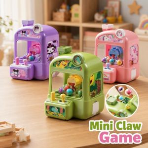 Kids Claw Machine Toy Mini Arcade Grab Game With 6 Balls Joystick Catch Ball Interactive Gift