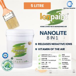 IONPAINT Nanolite (8 in 1) Negative ION Paint (5Litre WHITE)
