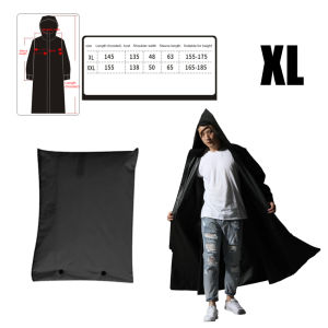 ⭐️【มีในสต๊อก+คลังสินค้าท้องถิ่น】⭐เสื้อปอนโชแบบมีซิปมีฮู้ดสำหรับผู้ชายและผู้หญิงเสื้อกันฝนผ้าคลุมรถมอเตอร์ไซด์สไตล์ยาวเสื้อแจ็กเก็ตกันฝนสำหรับเดินป่าและสิ่งแวดล้อม Xl/xxl