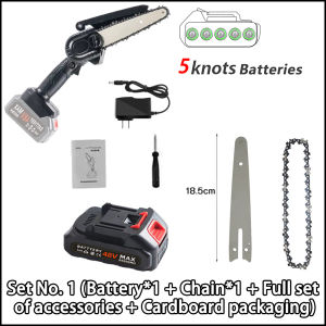 6 Inch Cordless Electric Chainsaw electric chainsaw Wood Cutting Rechargeable Lithium Battery Electric Saw