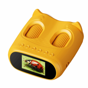 GONOVO Sáng tạo Kính hiển vi kỹ thuật số dành cho trẻ em Màn hình IPS 2 inch Hình dạng kính thiên văn Kính hiển vi dành cho trẻ em Đồ chơi giáo dục 2 triệu pixel Kính hiển vi kỹ thuật số cầm tay Trẻ em