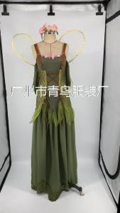 New Halloween Costume Forest Green Elf FARCENT Princess Angel Costume DS Performance Costume Factory Wholesale