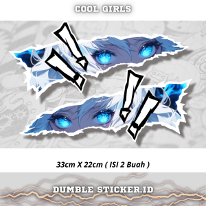 Sticker Stripping All Type Motor Print Cutting Stiker Mata Anime Cool Girls