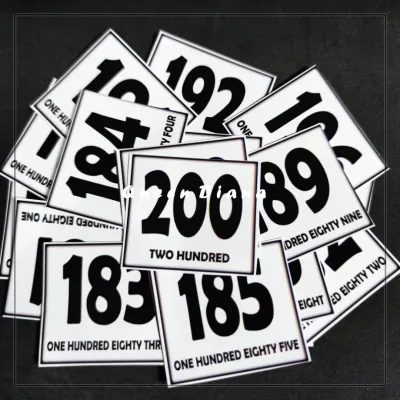 isi 20 lembar Stiker Photo Angka Bahasa Inggris sticker glossy murah untuk belajar