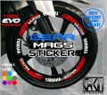 Yamaha Mio Gear 125 mags sticker set front and rear / free EVO sticker. 