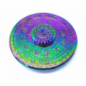BANDA Destiny Compass Astrolabe Fidget Spinner Rotating Constellations Metal Finger Toy Hand Spinner Smooth Zodiac Signs Fidget Spinner Office