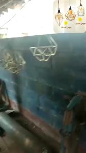 Lampu hias gantung caffe Diamond set dan full set warna gold emas murah