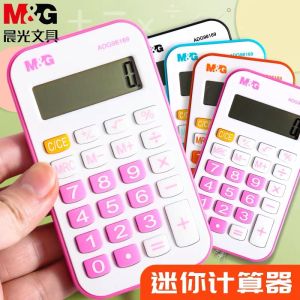 Morning Light 98169Calculator Student Portable Small Computer Candy Color Small Size with Lanyard