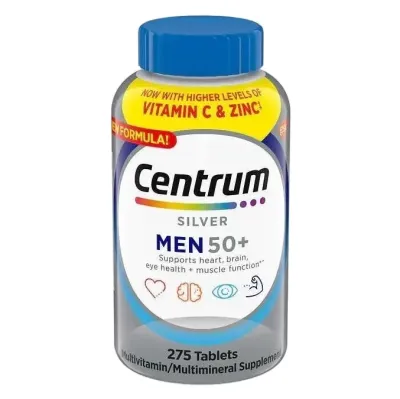 [พร้อมส่ง] Centrum Silver Men Women 50+ Multivitamin สำหรับผู้ใหญ่ที่มีอายุ 50+（exp.2028）