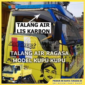 Talang Air Ragasa Model Kupu Kupu Motif Carbon Karbon Talang Air Kupu Kupu Truk Ragasa