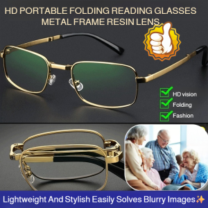 HD Portable Folding Reading Glasses For Men And Women Ultra-light Fashion Presbyopic Glasses 折叠老花镜
