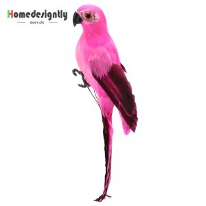 [Homedesigntly]Artificial Foam Parrot Bird Decor for Garden and Party Home Décor with Colorful Feather Details