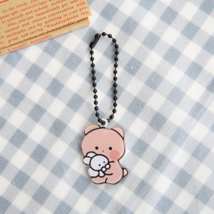 Bestella💗COD Gantungan Kunci Kartun Lucu Korea Akrilik Liontin Tas Anak Gantungan Kunci Aksesoris Tas Kunci Pasangan