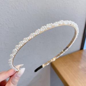 COVIEEZB Fashion Woman Headwear Korean style Flower Bow Hair Band Hair Hoop Pearl Headband Hair Accessories