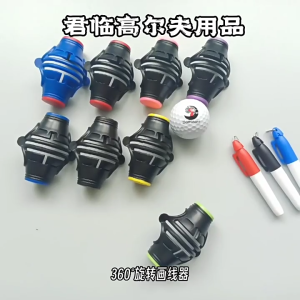 Golf Ball Marker High Precisions Golf Ball Marker 360 Degree 180 Degree Birdie Liner Drawing Alignment Tool For Golfers