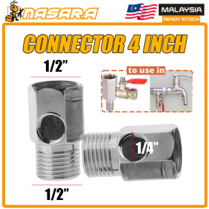 Nasara Chrome Ro Joint Water Filter Purifier Dispenser Faucet Ball Valve Adapter Pipe Connector Fitting Tap Valve / 管道连接头