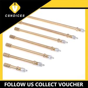 [Csndices] Car Auto Truck Brass Wheel Tire Valve Cap Tyre Stem Extension Pole Extender