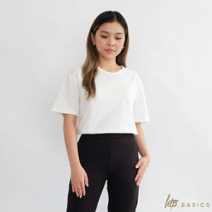 HTP Basics Womens Round Neck Tee Plain Cotton | Silverbell