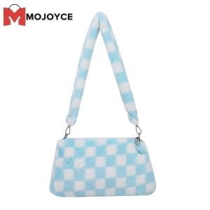 MOJOYCE Retro Women Printing Plush Shoulder Underarm Bag Casual Large Tote Handbags