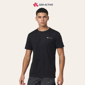 GEN ACTIVE Kaos Olahraga Pria Dry Fit Baju Lari Cowok Gym Fitness Running Breathable Quick Dry