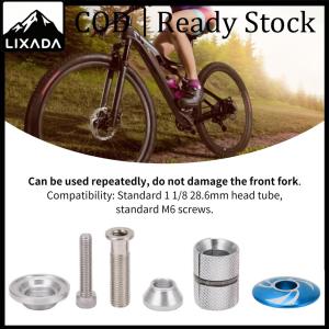 LIXADA Bike Steerer Compression Plug Aluminum Alloy Bicycle Headset Expander Mushroon Head Mini Durable for Mountain Bike for Road Bike