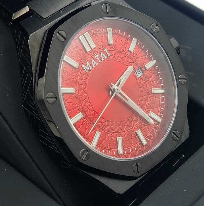 Matai - Iva Masina Collection Black / Tonga Red นาฬิกา MATAI WATCHES ...