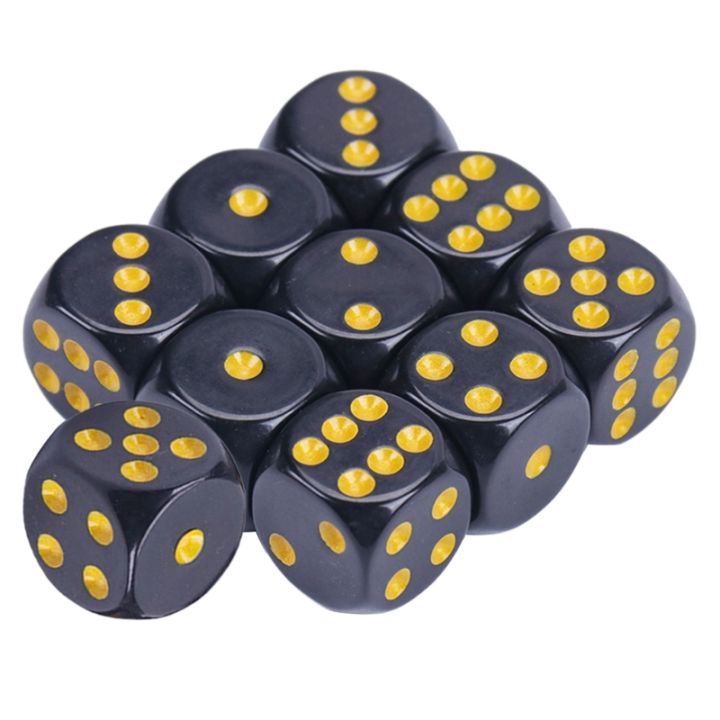 Acrylic 16mm Dices Set Colorful Six Sided Dices Cubes with Dots