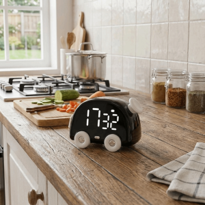 MEZCJ Large Display Cooking Timer Self Discipline Timer Reminder Children Study Timer Digital Timer Portable Countdown Timer Kitchen Use
