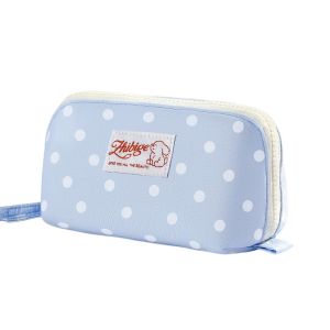 GENENIC Y2k Dots Pencil Case Polka Dot Print Puppy Dog Cloth Stationery Bag Makeup Cosmetic Storage Large Capacity Korean Style Pen Bag Stationery Holder