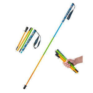 110g Ultra Light Weight Trekking Poles Foldable Hiking Sticks Portable Collapsible Carbon Fiber Hiking Poles Walking Sticks Trekking Stick Hiking Poles