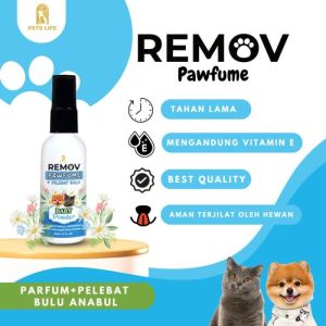 REMOV Pawfume Parfum Vitamin Bulu Spray Anti Rontok Anjing Kucing