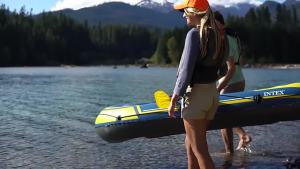 LZD Intex68347  Kayak Double Fishing Boat 2 Mens Assault Boat Double Air Boat Thickened Rubber Boat Inflatable Boat