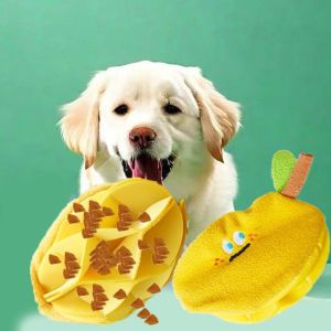ER52858 Mango Shape Dog Hiding Food Toys Bite Resistant Wear Resistant Pet Hide and Seek Toys Creative Interactive Dog Slow Food Toys For Pets Dogs Cats