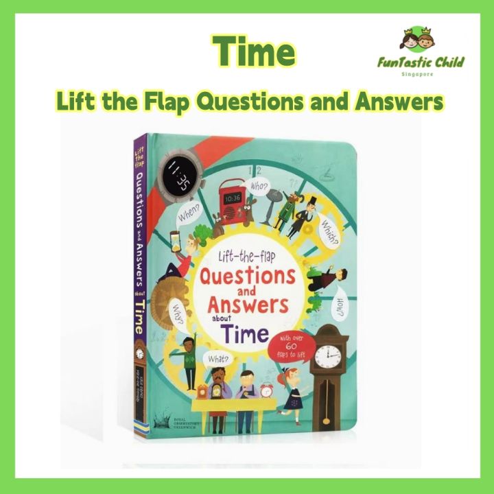 FunTastic Child Usborne Lift the Flap Questions and Answers Time Book ...