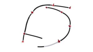 Set of Diesel Fuel Injector Fuel Return line Assembly Compatible with 2004.5-2010 GM Duramax 6.6L LLY LBZ LMM 2004-2010 Sierra Silverado 2500HD 3500HD Replace #   97328733 98062291