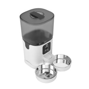 Papifeed APP wifi Inteligente Double bowl Splitter Timed 6L Dog cat food Dispenser Automatic Smart Pet food Feeder