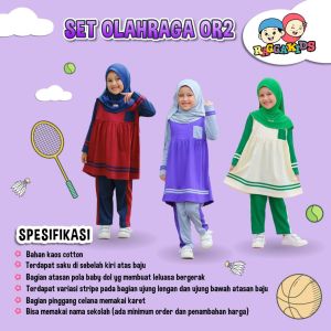 Baju Olahraga Setelan OLAHRAGA anak Raggakids bisa couple Girls & Boys