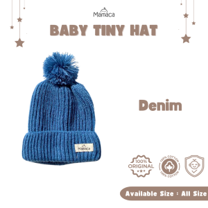 Mamaca Babby Tiny Beanie Hat ( 0-2 Tahun ) | Katun Rajut | Kupluk Rajut Bayi