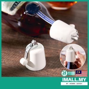 【iMall】Red Wine Bottle Cap Stopper Corkscrew Wine Cork Bottle Plug Vacuum Sealed Bar Champagne Liquor Flow Stopper Pour